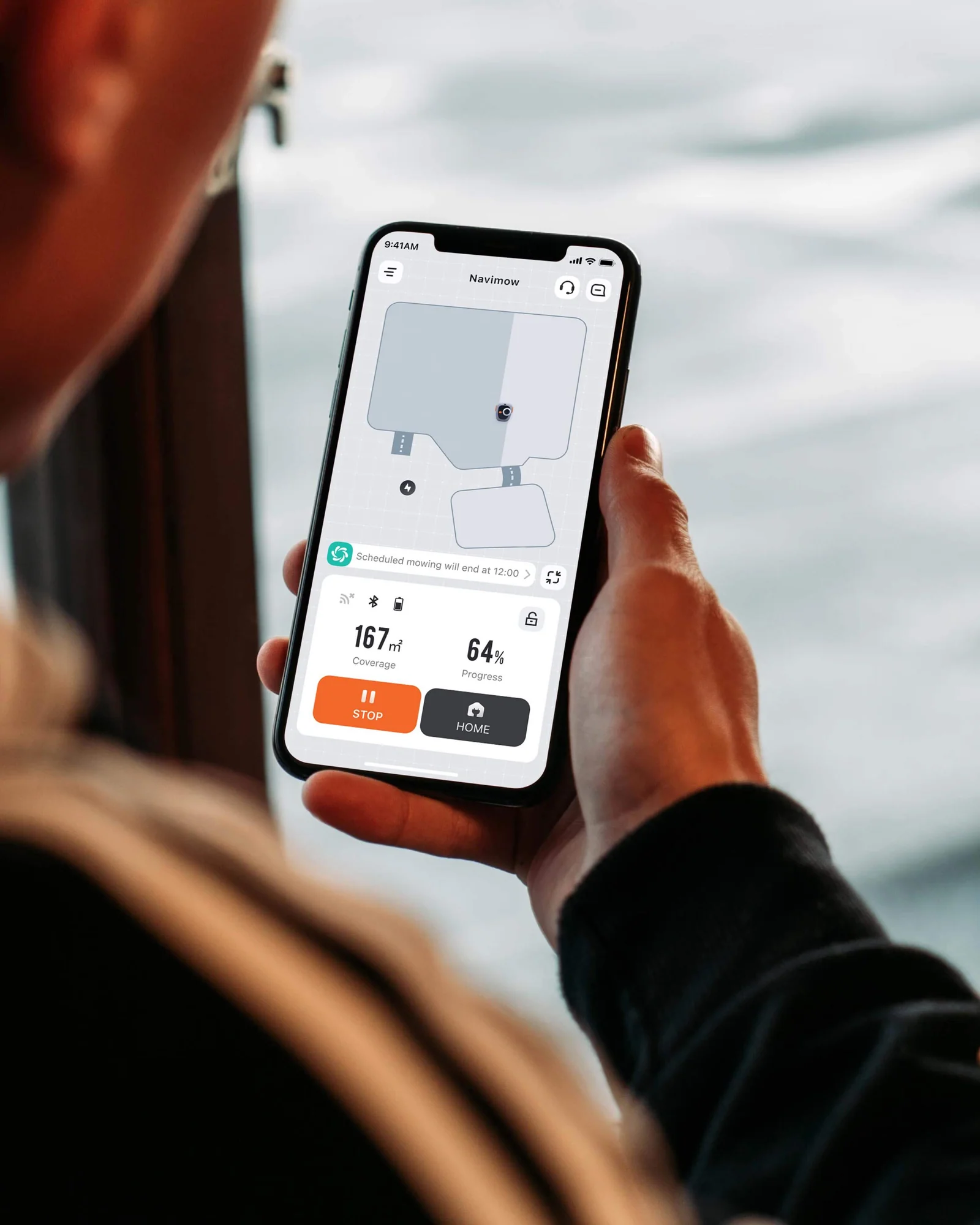 Mähroboter-Status prüfen