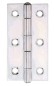Preview: Alberts Scharnier, Schmal: Stahl roh, sendzimirverzinkt, mit vernietetem Edelstahlstift 70x35,4x1mm 345402