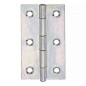 Preview: Alberts Scharnier, Schmal: Stahl roh, sendzimirverzinkt, mit vernietetem Edelstahlstift 80x41x1,2mm 345419
