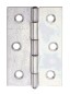 Preview: Alberts Scharnier, Halbbreit: Stahl roh, sendzimirverzinkt 63x46x1,2mm 345891
