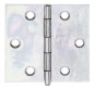Preview: Alberts Scharnier, Quadratisch: Stahl roh, sendzimirverzinkt, mit vernietetem Edelstahlstift 51x51,2x0,75mm 345983