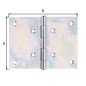 Preview: Alberts Scharnier, Breit: Stahl roh, sendzimirverzinkt 100x150x2mm 346539