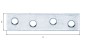 Preview: Alberts Flachverbinder: Stahl roh, sendzimirverzinkt 60x14mm 339258