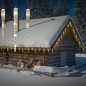 Preview: Eiszapfen Lichterkette mit 72 LEDs, warmweiß, AX8103120