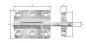 Preview: Alberts Bolzenriegel m. Griff gvz,bf.Schlaufe 80/125 128975