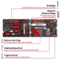 Preview: Einhell E-Case 78-tlg. Werkzeugkoffer Renovierung – modularer Systemkoffer, 49370517