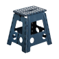 Preview: Kesper Sitzhocker faltbar, 31 x 22 x 39 cm, Blau, belastbar bis 110 kg, 70830