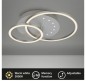 Preview: BRILONER LED Deckenleuchte, 40 cm, Memory, 26W, 2550lm, Aluminium, 3773019