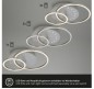 Preview: BRILONER LED Deckenleuchte, 40 cm, Memory, 26W, 2550lm, Aluminium, 3773019