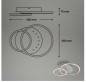 Preview: BRILONER LED Deckenleuchte, 40 cm, Memory, 26W, 2550lm, Aluminium, 3773019