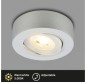 Preview: BRILONER - 2 in 1 LED Aufbauspot und Einbaustrahler schwenkbar, warmweißes Licht, 5W, 230V, 7991014
