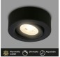 Preview: BRILONER - 2 in 1 LED Aufbauspot und Einbaustrahler schwenkbar, Ø90mm, warmweißes Licht, 230V, 7990015