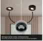 Preview: BRILONER - 2 in 1 LED Aufbauspot und Einbaustrahler schwenkbar, Ø90mm, warmweißes Licht, 230V, 7990015