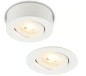 Preview: BRILONER - 2 in 1 LED Aufbauspot und Einbaustrahler schwenkbar, Ø90mm, warmweißes Licht, 230V, 7990016