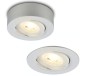 Preview: BRILONER - 2 in 1 LED Aufbauspot und Einbaustrahler schwenkbar, Ø90mm, warmweißes Licht, 230V, 7990014