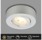 Preview: BRILONER - 2 in 1 LED Aufbauspot und Einbaustrahler schwenkbar, Ø90mm, warmweißes Licht, 230V, 7990014