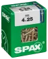 Preview: SPAX Universalschraube, 4 x 25 mm, 200 Stück, Vollgewinde, Senkkopf, Kreuzschlitz Z2, 4CUT, YELLOX, 4081020400257 4