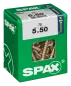Preview: SPAX Universalschraube, 5 x 50 mm, 75 Stück, Vollgewinde, Senkkopf, Kreuzschlitz Z2, 4CUT, YELLOX, 4081020500507 4