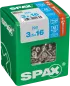 Preview: SPAX Edelstahlschraube, 3,5 x 16 mm, 200 Stück, Vollgewinde, Senkkopf, T-STAR plus T15, 4CUT, Edelstahl rostfrei A2, 4197000350167 3