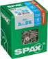 Preview: SPAX Edelstahlschraube, 3,5 x 25 mm, 200 Stück, Vollgewinde, Senkkopf, T-STAR plus T15, 4CUT, Edelstahl rostfrei A2, 4197000350257 3