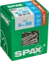 Preview: SPAX Edelstahlschraube, 3,5 x 30 mm, 150 Stück, Teilgewinde, Senkkopf, T-STAR plus T15, 4CUT, Edelstahl rostfrei A2, 4197000350307 4