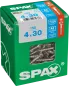 Preview: SPAX Edelstahlschraube, 4 x 30 mm, 150 Stück, Teilgewinde, Senkkopf, T-STAR plus T20, 4CUT, Edelstahl rostfrei A2, 4197000400307 4