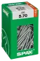 Preview: SPAX Universalschraube, 5 x 70 mm, 200 Stück, Teilgewinde, Senkkopf, T-STAR plus T20, 4CUT, WIROX, 4191010500706 4