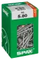 Preview: SPAX Universalschraube, 5 x 80 mm, 150 Stück, Teilgewinde, Senkkopf, T-STAR plus T20, 4CUT, WIROX, 4191010500806 3