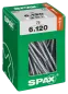 Preview: SPAX Universalschraube, 6 x 120 mm, 75 Stück, Teilgewinde, Senkkopf, T-STAR plus T30, 4CUT, WIROX, 4191010601206 3