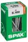 Preview: SPAX Universalschraube, 5 x 100 mm, 30 Stück, Teilgewinde, Senkkopf, T-STAR plus T20, 4CUT, WIROX, 4191010501007 4