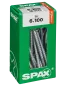 Preview: SPAX Universalschraube, 6 x 100 mm, 30 Stück, Teilgewinde, Senkkopf, T-STAR plus T30, 4CUT, WIROX, 4191010601007 3