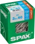 Preview: SPAX Edelstahlschraube, 3,5 x 40 mm, 150 Stück, Teilgewinde, Senkkopf, T-STAR plus T15, 4CUT, Edelstahl rostfrei A2, 4197000350407 3