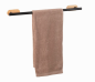 Preview: Wenko Turbo-Loc® Badetuchstange Uno Mod. Orea Bamboo Befestigung ohne bohren, 25369100