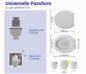 Preview: Wenko WC-Sitz Mod. Crevada DuroUnbreakable®, Weiß belastbar bis 1500 kg, Absenkautomatik, 26210100