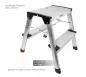 Preview: Güde Aluminium Trittleiter GAT 2 Stufen, 40963