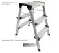 Preview: Güde Aluminium Trittleiter GAT 3 Stufen, 40964