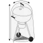 Preview: Mr. Gardener Grill-Abdeckhaube, 70 cm, 8950H