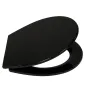 Preview: CASAYA WC-Sitz Loki, mit Absenkautomatik, Thermoplast, schwarz, 956485