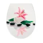 Preview: CASAYA WC-Sitz Loki Flower, Soft-Close, Thermoplast, weiß, 956486