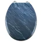 Preview: WELLWATER WC-Sitz Schiefer, Soft-Close, Take-Off, MDF, 956500