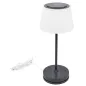 Preview: CASAYA LED-Akkuleuchte Tasjö, 3,3 W, 300 lm, anthrazit, H 31 cm, Ladestation, 997279