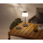 Preview: CASAYA LED-Akkuleuchte Tasjö, 3,3 W, 300 lm, anthrazit, H 31 cm, Ladestation, 997279