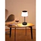 Preview: CASAYA LED-Akkuleuchte Tasjö, 3,3 W, 300 lm, anthrazit, H 31 cm, Ladestation, 997279
