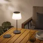 Preview: CASAYA LED-Akkuleuchte Tasjö, 3,3 W, 300 lm, anthrazit, H 31 cm, Ladestation, 997279
