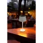 Preview: CASAYA LED-Solarleuchte Soelu, ØxH 13 x 30,5 cm, 2,5 W, warmweiß, 280 lm, dimmbar, weiß, 997302