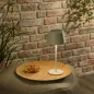Preview: CASAYA LED-Solarleuchte Soelu, ØxH 13 x 30,5 cm, 2,5 W, warmweiß, 280 lm, dimmbar, weiß, 997302
