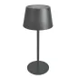 Preview: CASAYA LED-Tischleuchte Soelu, ØxH 13 x 30,5 cm, 2,5 W, 280 lm, dimmbar, grau, 997303
