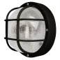 Preview: Casaya LED-Außenleuchte Korbi, E27, DxH: 18,5 x 10 cm, rund, schwarz, 997345