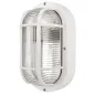 Preview: Casaya LED-Außenleuchte Korbi, E27, BxHxT: 20,5 x 9,5 x 12 cm, oval, weiß, 997346