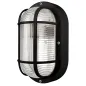 Preview: Casaya LED-Außenleuchte Korbi, E27, BxHxT: 20,5 x 9,5 x 12 cm, oval, schwarz, 997347
